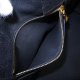 Prada Canapa Canvas Tote Bag Hand Bag Black BN1877