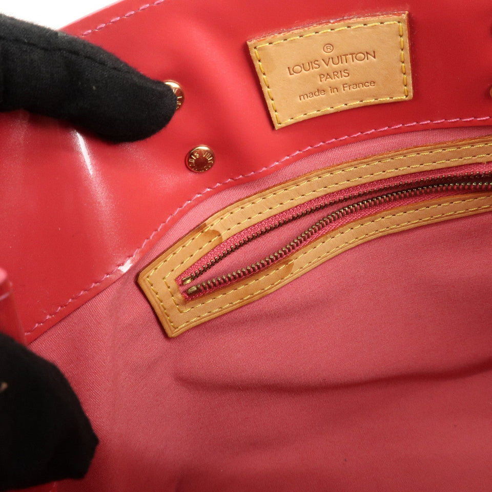 Louis Vuitton Monogram Vernis Lead PM Hand Bag Pink M91221