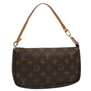 Louis Vuitton Pochette Accessoire  Canvas Clutch Bag