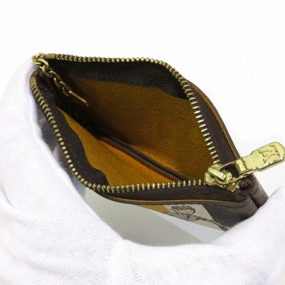Louis Vuitton Pochette Clés  Canvas Clutch Bag
