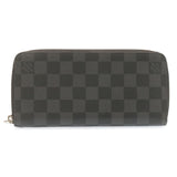 LOUIS VUITTON Damier Graphite Zippy Wallet Vertical Wallet N63095 LV Auth 22545