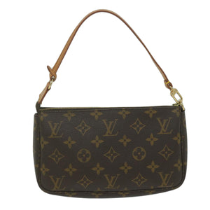 Louis Vuitton Pochette Accessoire  Canvas Clutch Bag