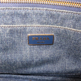 Prada Canapa Denim Hand Bag Tote Bag Denim Blue B1877B