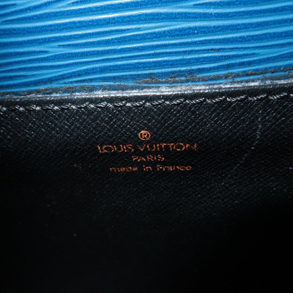 Louis Vuitton Epi Mini Saint Cloud Shoulder Bag Blue M52215