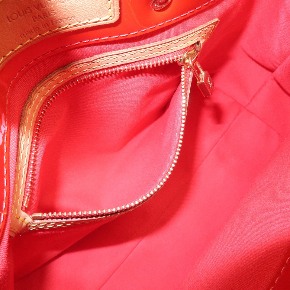 Louis Vuitton Monogram Vernis Lead PM Hand Bag Rouge M91088