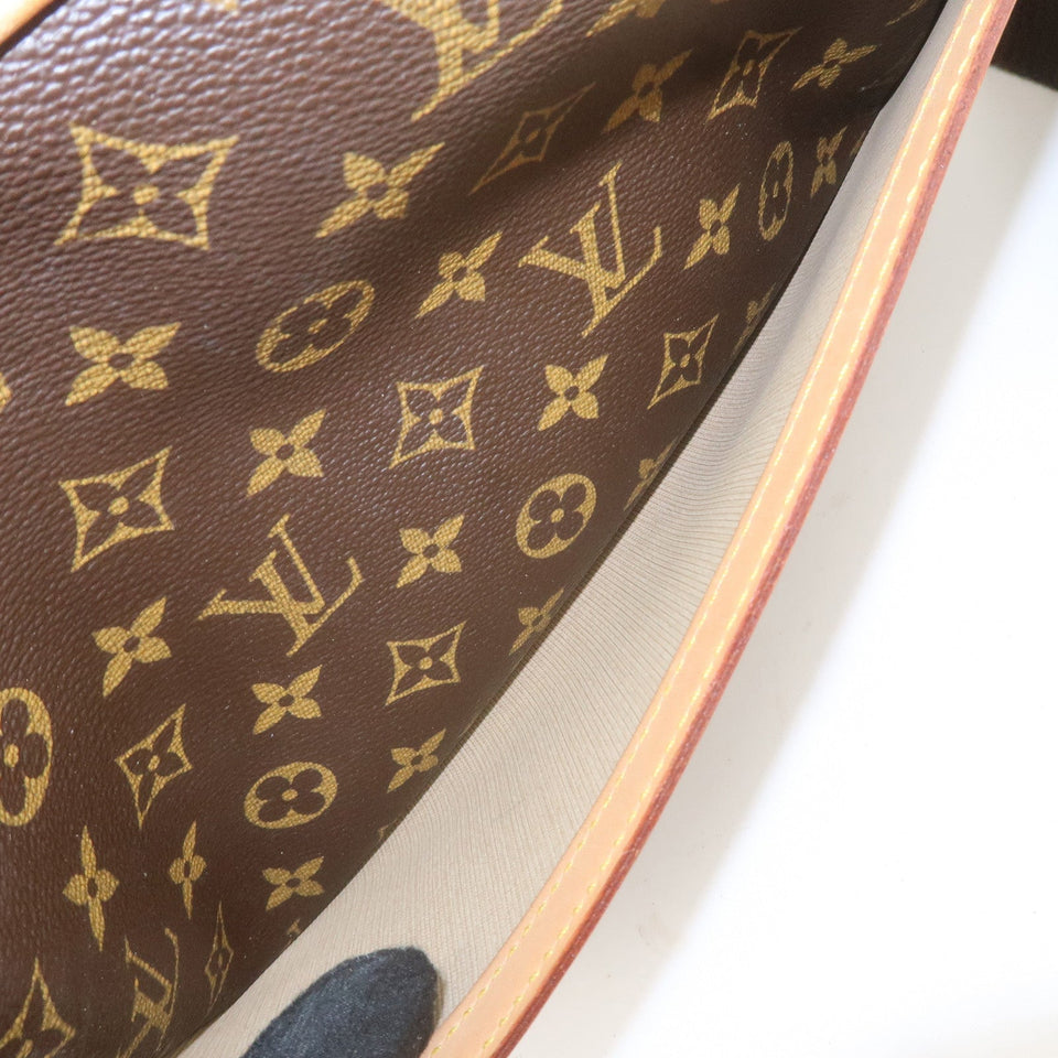 Louis Vuitton Monogram Reporter PM Shoulder Bag Brown M45254