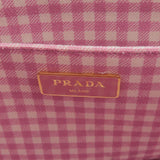 Prada Canapa Mini Canvas 2Way Bag Shoulder Bag Pink 1BG439