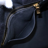 Prada Canapa Canvas Tote Bag Hand Bag Black BN1877