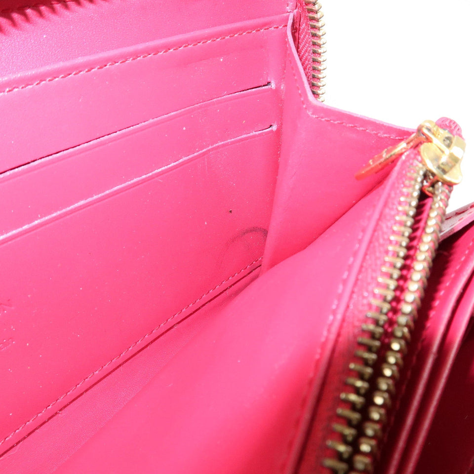 Louis Vuitton Sweet Monogram Vernis Zippy Wallet RoseIndien M90123