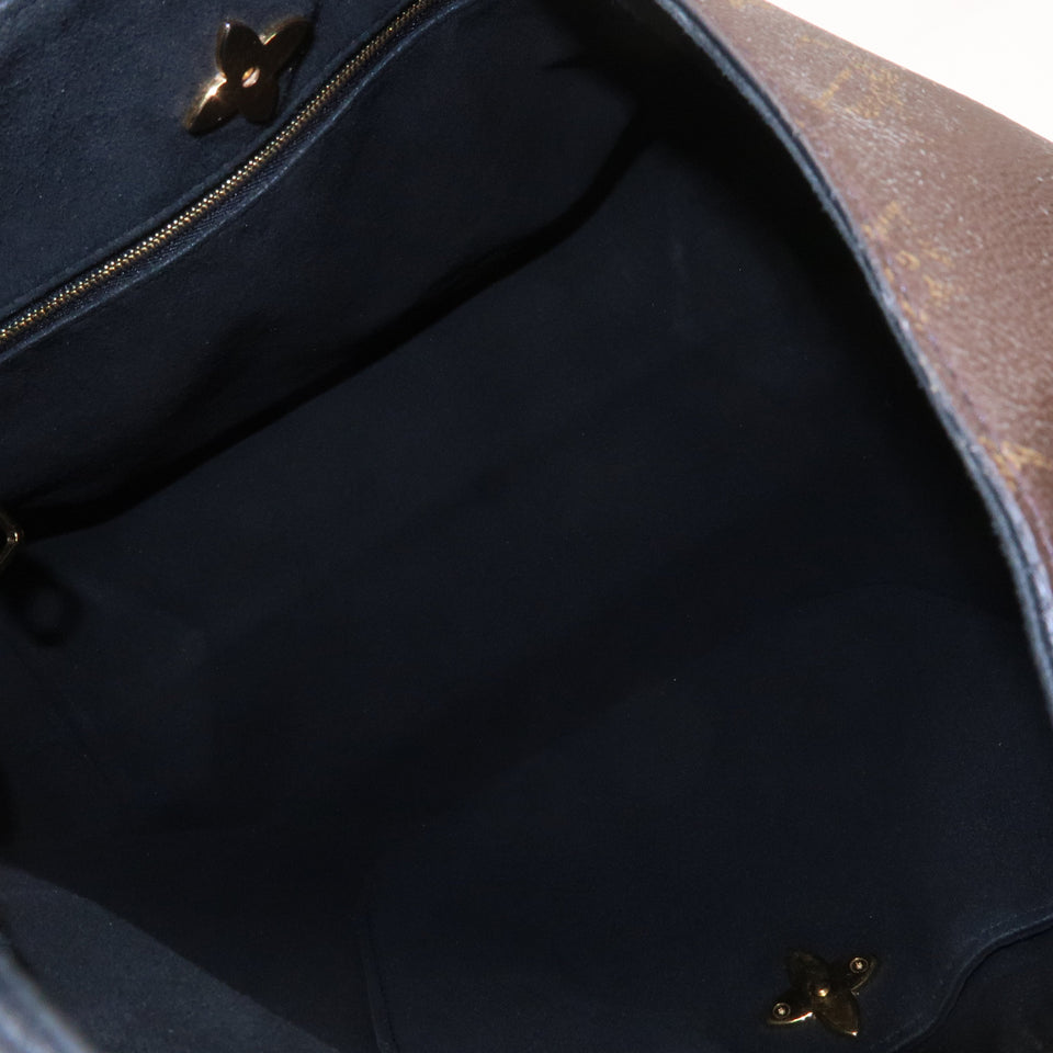 Louis Vuitton Monogram Flower Hobo Shoulder Bag Brown M43545