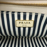 Prada Canapa Mini Canvas 2Way Tote Bag Hand Bag White 1BG439