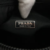 Prada Logo Nylon Hand Bag Pouch Purse NERO Black