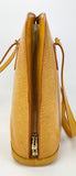 LOUIS VUITTON Yellow Epi Lussac Tote and Pochette