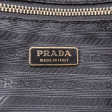 Prada Nylon Leather Hand Bag Shoulder Bag Brown BL0106