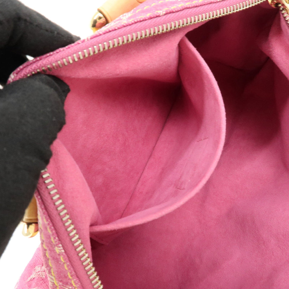 Louis Vuitton Monogram Denim Neo Speedy Boston Bag Pink M95214