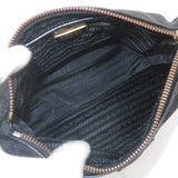 Prada Logo Nylon Leather Shoulder Bag NERO Black BN1834