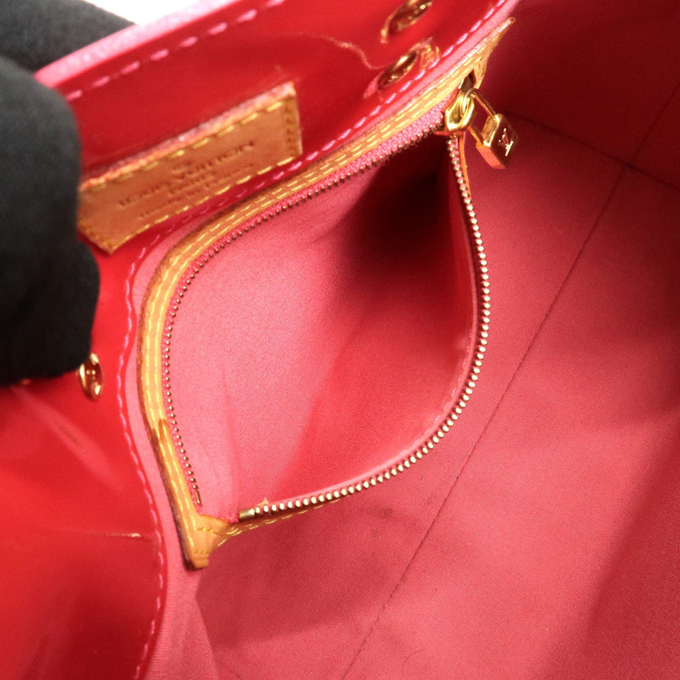 Louis Vuitton Monogram Vernis Lead PM Hand Bag Pink M91221
