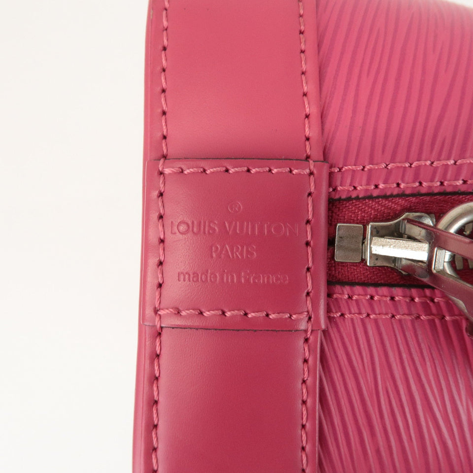 Louis Vuitton Epi Alma PM Hand Bag Fuchsia Pink M40490