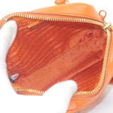 Prada Logo Leather Chain 2Way Bag Shoulder Bag Orenge BL0705