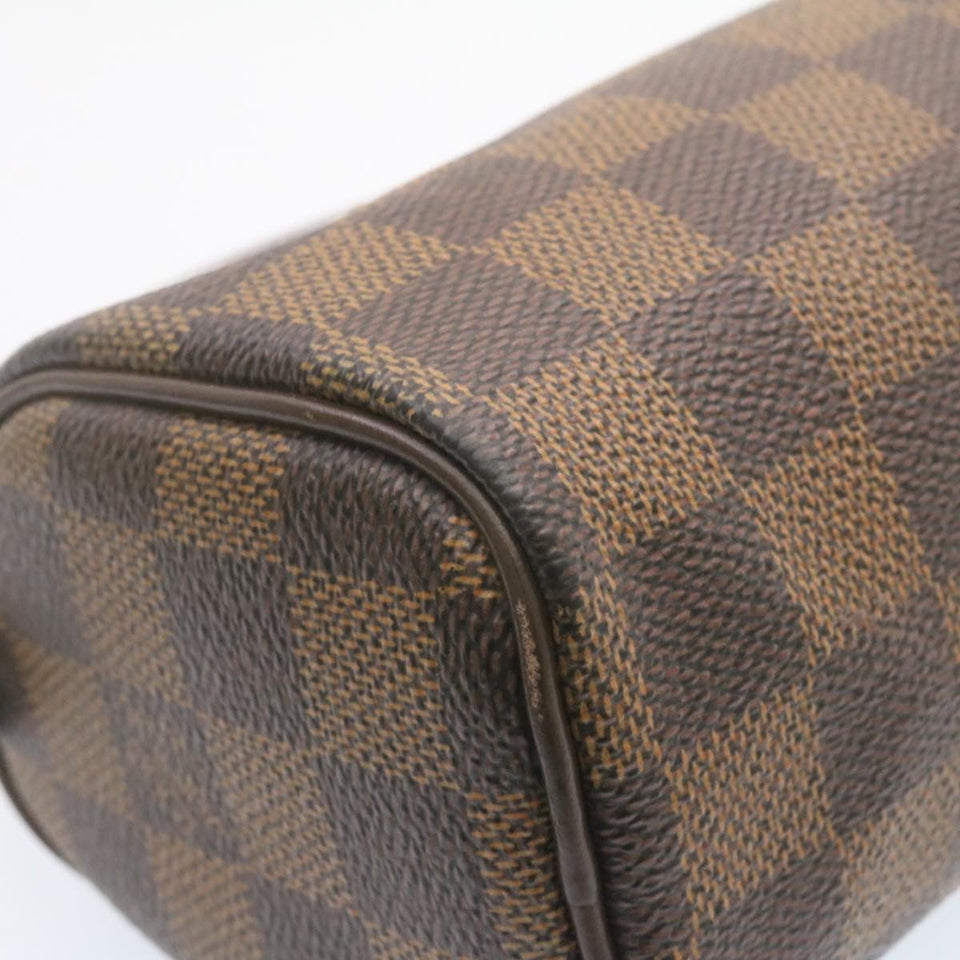 LOUIS VUITTON Damier Ebene Mini Speedy Hand Bag SP Order LV Auth 23260A