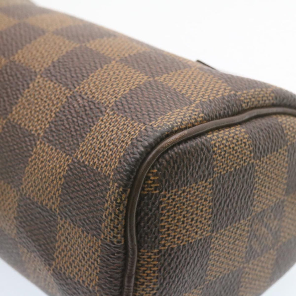 LOUIS VUITTON Damier Ebene Mini Speedy Hand Bag SP Order LV Auth 23260A