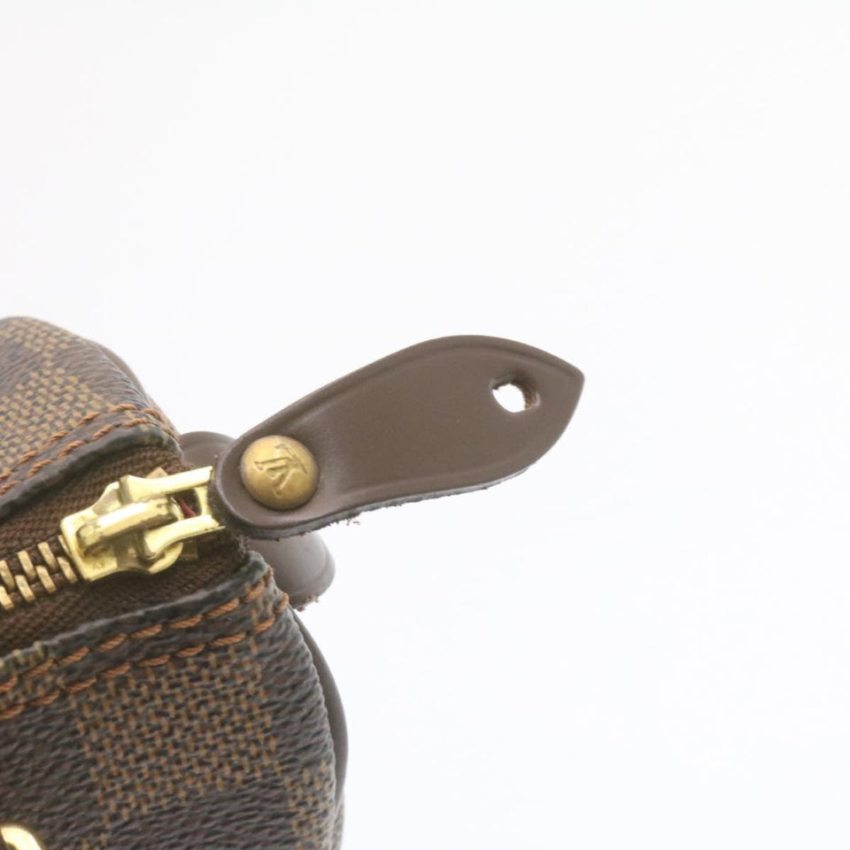 LOUIS VUITTON Damier Ebene Mini Speedy Hand Bag SP Order LV Auth 23260A