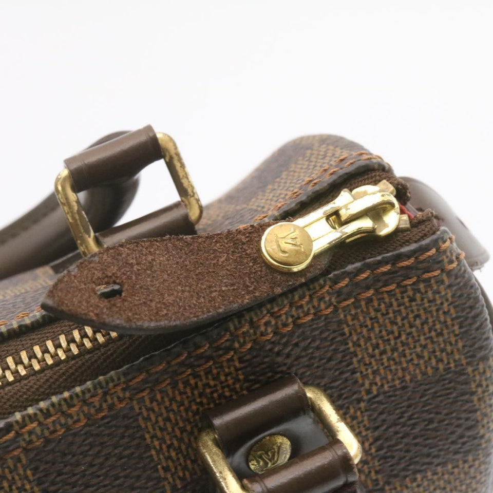 LOUIS VUITTON Damier Ebene Mini Speedy Hand Bag SP Order LV Auth 23260A