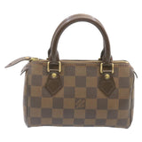 LOUIS VUITTON Damier Ebene Mini Speedy Hand Bag SP Order LV Auth 23260A