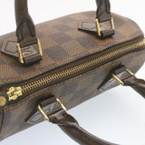 LOUIS VUITTON Damier Ebene Mini Speedy Hand Bag SP Order LV Auth 23260A