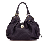 Purple Louis Vuitton Monogram Mahina L Hobo Bag