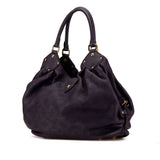 Purple Louis Vuitton Monogram Mahina L Hobo Bag