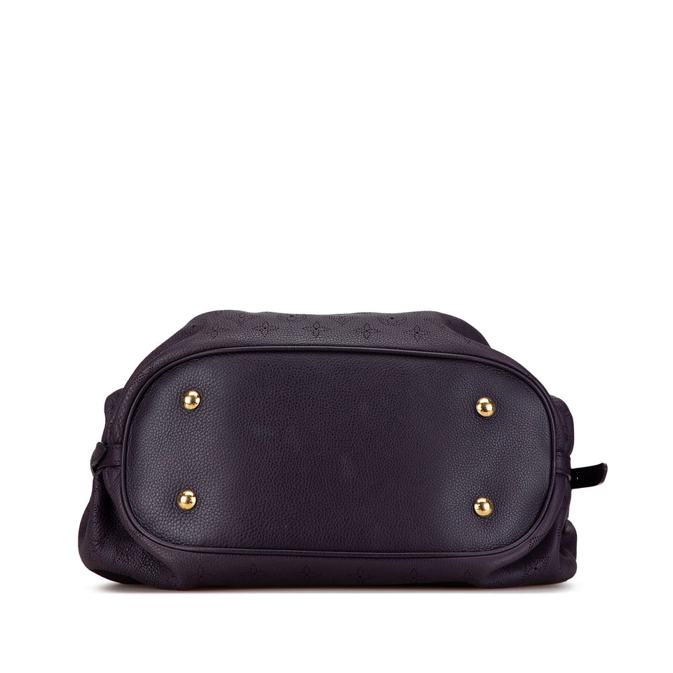 Purple Louis Vuitton Monogram Mahina L Hobo Bag