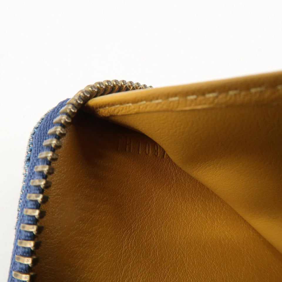 Louis Vuitton Monogram Denim Mini Zippy Wallet M95342 Blue