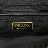 Prada Logo Nylon Leather Shoulder Bag NERO Black BN1834