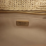 Prada Raffia Canapa 2Way Bag Hand Bag Shoulder Bag Beige 1BG153