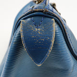Louis Vuitton Epi Speedy 25 Hand Boston Bag Blue M43015