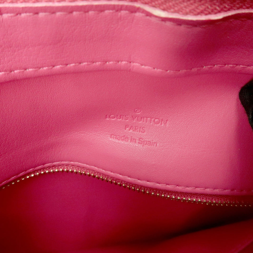 Louis Vuitton Monogram Vernis Houston Tote Bag Fuchsia Pink M91219