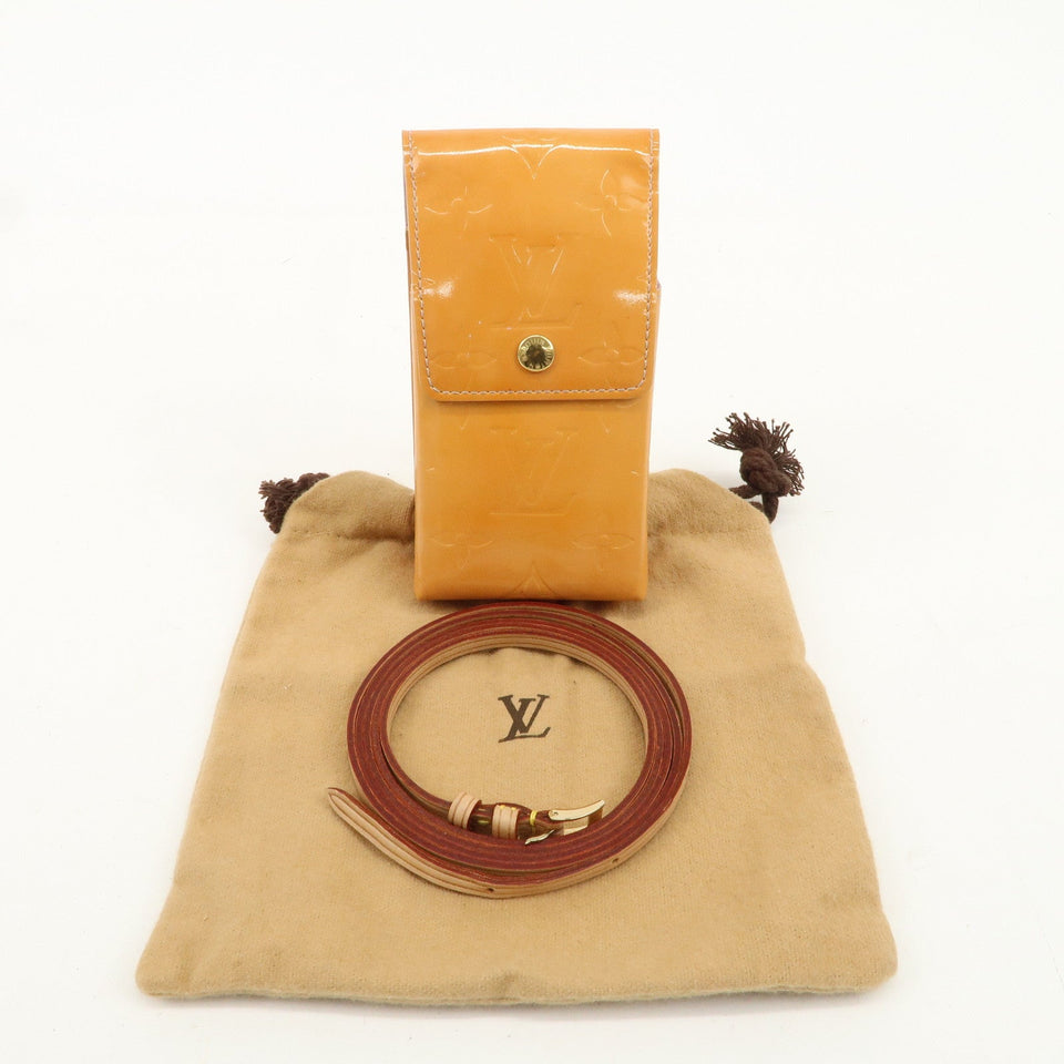 Louis Vuitton Monogram Vernis Cigarette Case Rose M91051