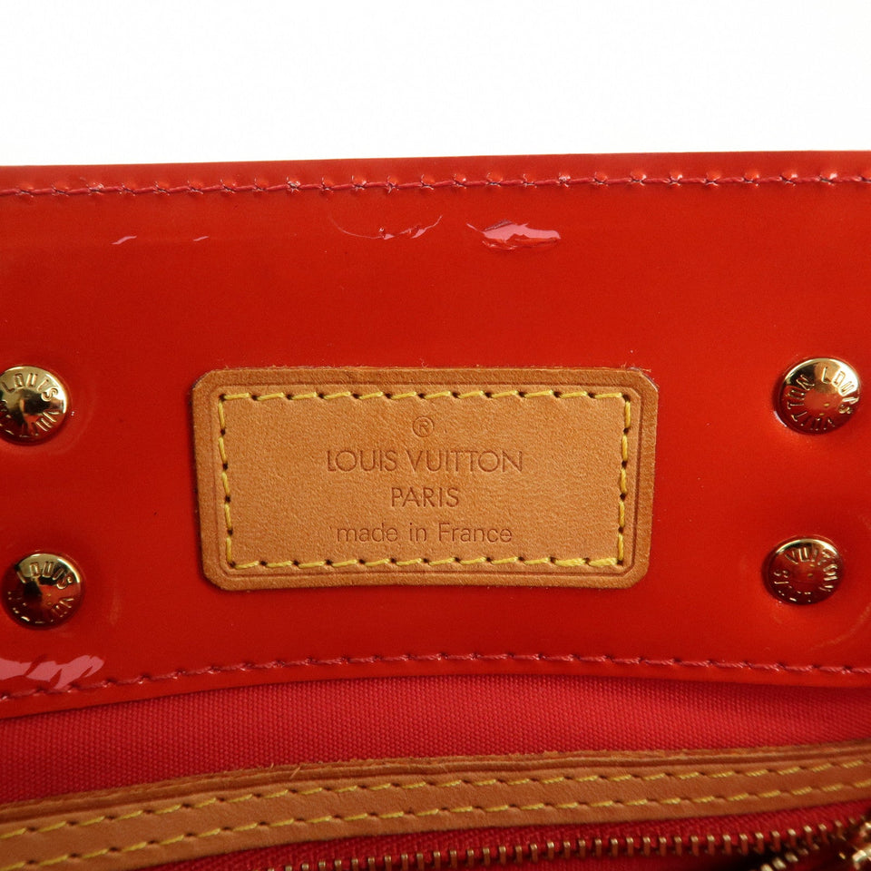 Louis Vuitton Monogram Vernis Lead PM Hand Bag Rouge M91088
