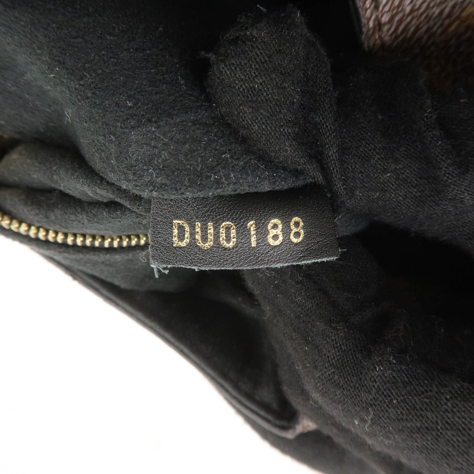 Louis Vuitton Monogram Flower Hobo Shoulder Bag Brown M43545