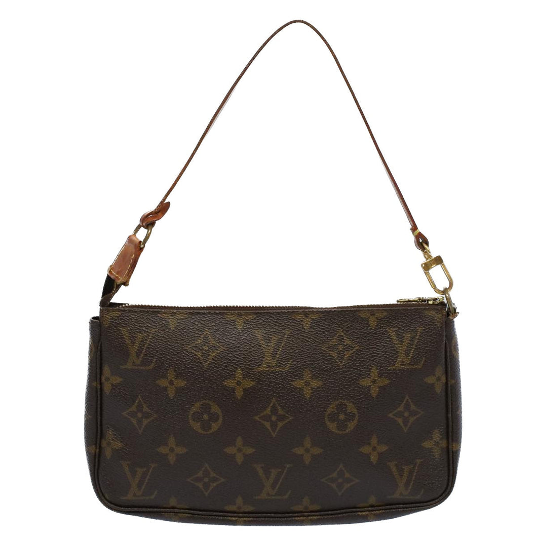Louis Vuitton Pochette Accessoire  Canvas Clutch Bag