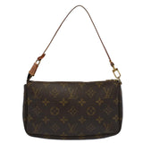 Louis Vuitton Pochette Accessoire  Canvas Clutch Bag