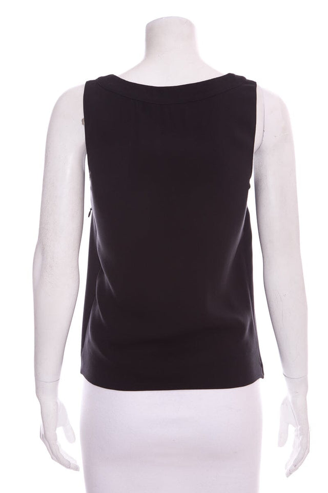 Chanel Black Multi Panel Detail Tank SZ 34