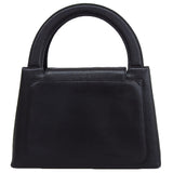 CHANEL Around 1998 Made Caviar Skin Turn-Lock Handle Bag Black
