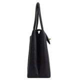 CHANEL Around 1998 Made Caviar Skin Turn-Lock Handle Bag Black