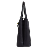 CHANEL Around 1998 Made Caviar Skin Turn-Lock Handle Bag Black