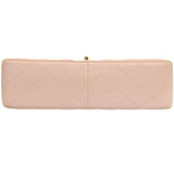 CHANEL Around 2001 Made Classic Flap Chain Bag Jumbo Baby Pink