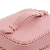CHANEL Around 2004 Made Caviar Skin Cc Mark Stitch Vanity Soft Pink