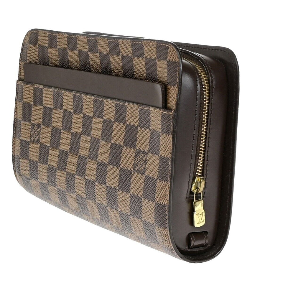 Louis Vuitton Saint Louis  Canvas Clutch Bag