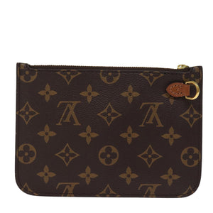 Louis Vuitton Neverfull  Canvas Clutch Bag